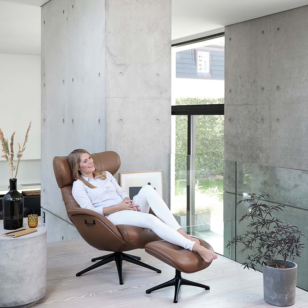 Flexlux Sessel MORE in Leder Dakota
