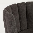 Danish Lemonite Aniela 2er Set Stuhl in Boucle Stoff schwarz