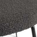 Danish Lemonite Aniela 2er Set Stuhl in Boucle Stoff schwarz