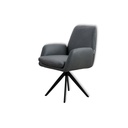 Willi Schillig Stuhl LINUS 11623 in Leder Z69 anthrazit