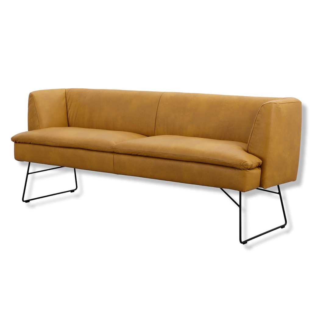 Willi Schillig Bank B190 LINEA 11735 in Leder Z69 kurkuma