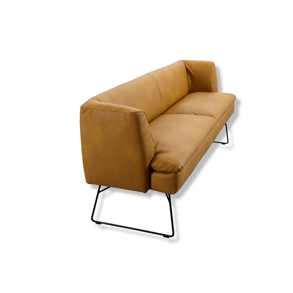 Willi Schillig Bank B190 LINEA 11735 in Leder Z69 kurkuma