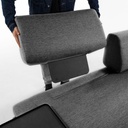 Danish Lemonite Sofa COMPO in Stoff dunkelgrau mit Tablett