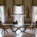 Cattelan Italia Esstisch HYSTRIX Glas transparent