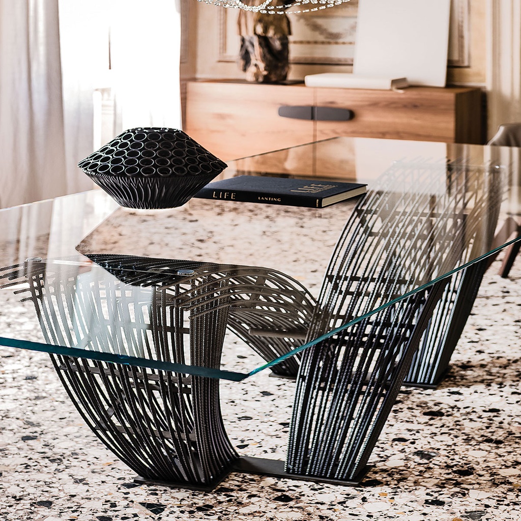 Cattelan Italia Esstisch HYSTRIX Glas transparent