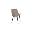 Rowico Home Stuhl Sierra 2er Set in Stoff Velvet grau