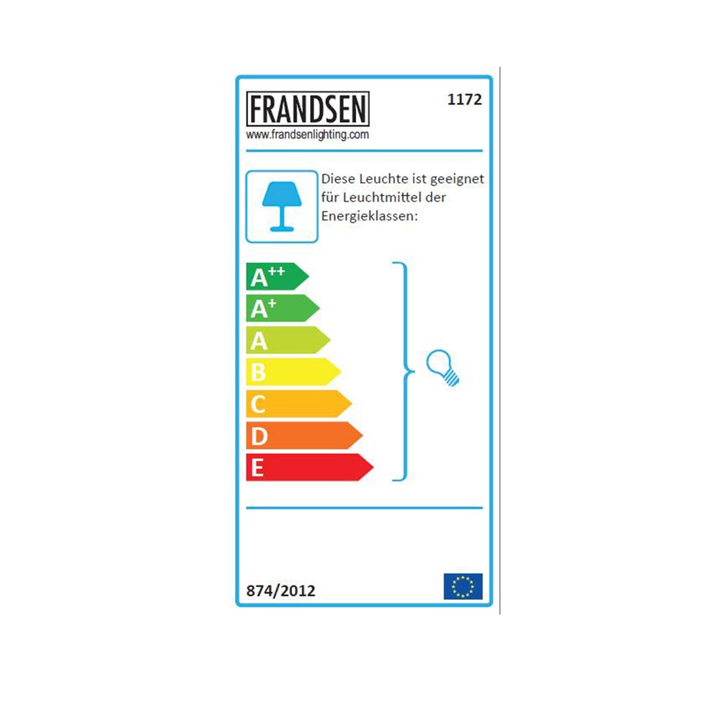 Frandsen Pendellampe GRACE ø30cm smoked - kupfer