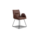 Willi Schillig 11004 MEX Stuhl LOTTA in Leder Z69 tobacco