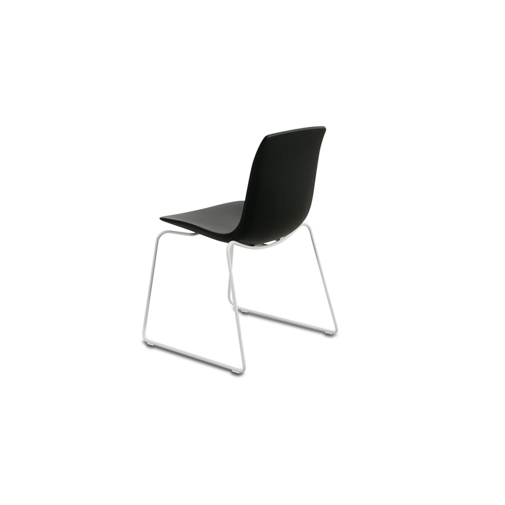 ALBA PLUS 6x Stuhl OTIS Kufengestell in Polyurethane schwarz