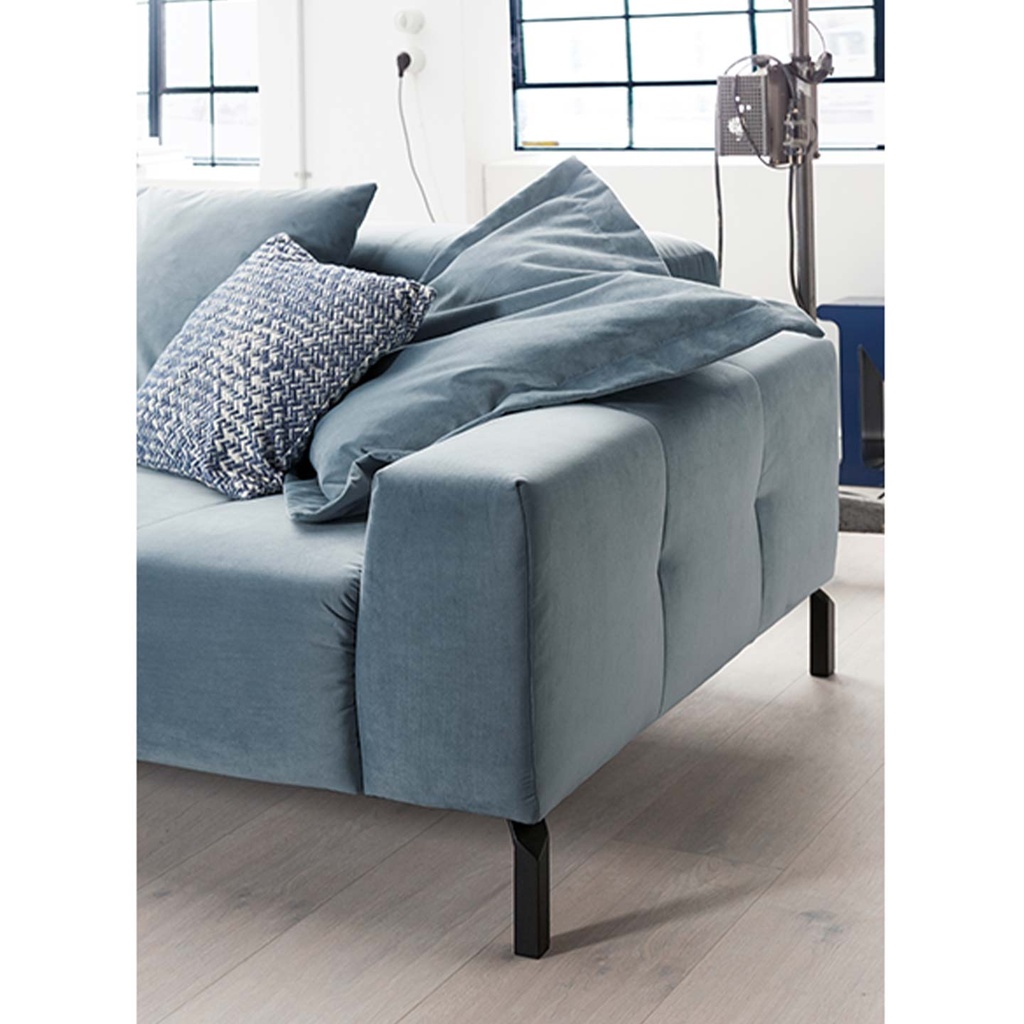 Candy Ecksofa CLEVELAND in Stoff Velvet konfigurierbar