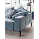 Candy Ecksofa CLEVELAND in Stoff Velvet konfigurierbar