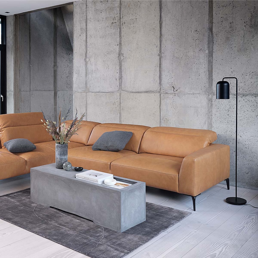 Flexlux Ecksofa VOLUZZI in Leder Nature