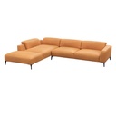 Flexlux Ecksofa VOLUZZI in Leder Nature