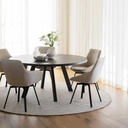 Rowico Home Esstisch Fred Ø160cm in Esche schwarz