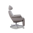 Conform Relaxsessel mit Fußstütze Time Out in Leder Fantasy cement