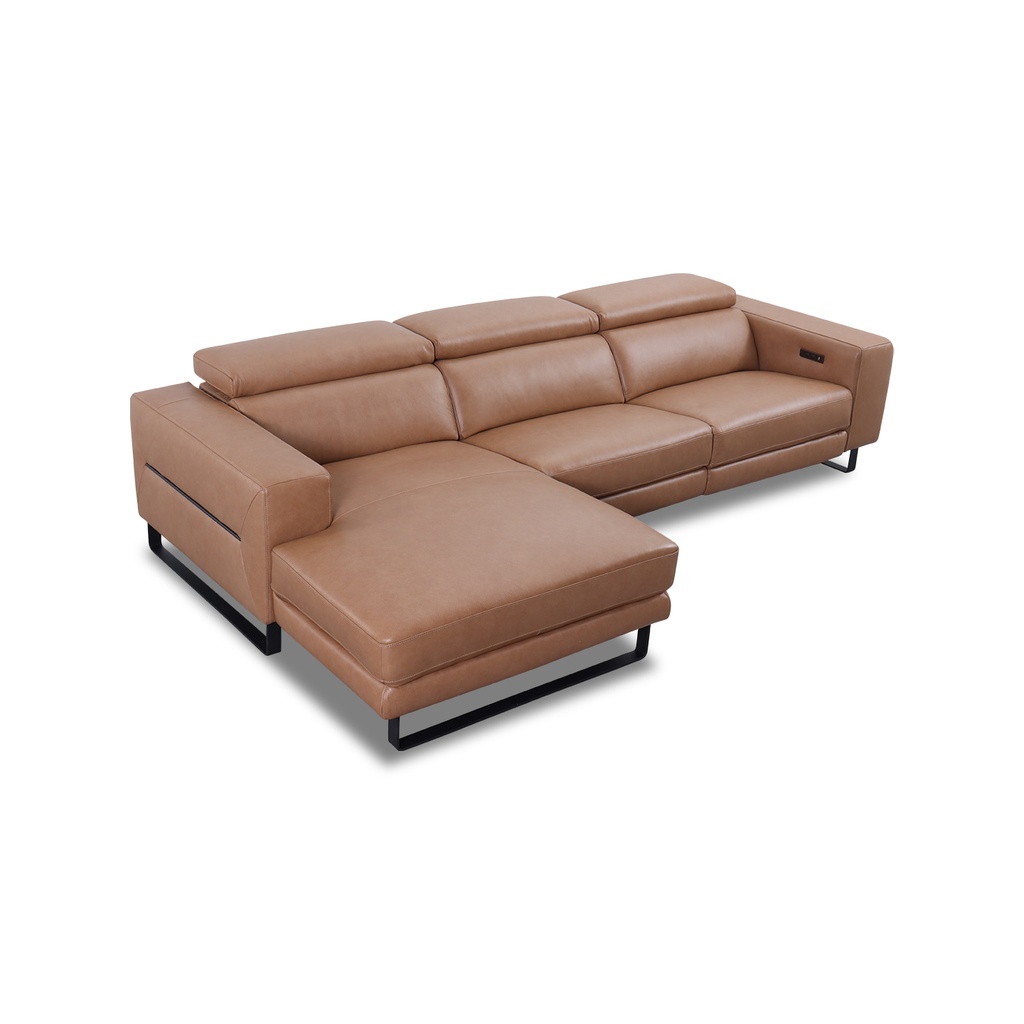 Sitzdesign Ecksofa KM6177 in Leder Pure in tan