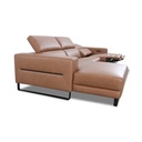 Sitzdesign Ecksofa KM6177 in Leder Pure in tan