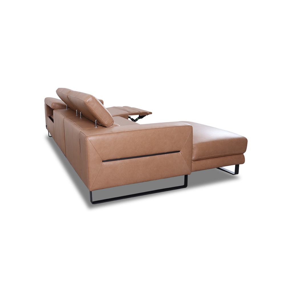 Sitzdesign Ecksofa KM6177 in Leder Pure in tan
