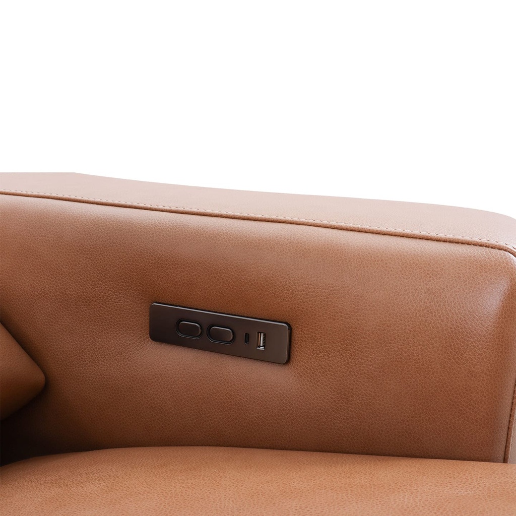 Sitzdesign Ecksofa KM6177 in Leder Pure in tan