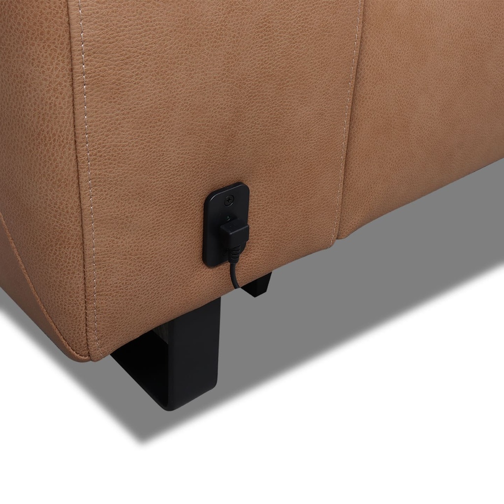 Sitzdesign Ecksofa KM6177 in Leder Pure in tan