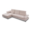 Sitzdesign Ecksofa KF8335 in Stoff mit Motor