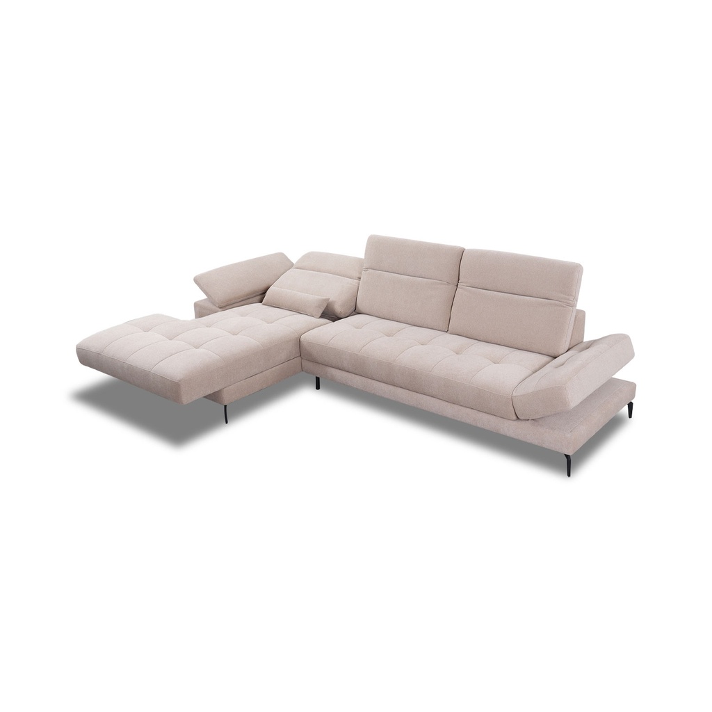 Sitzdesign Ecksofa KF8335 in Stoff mit Motor