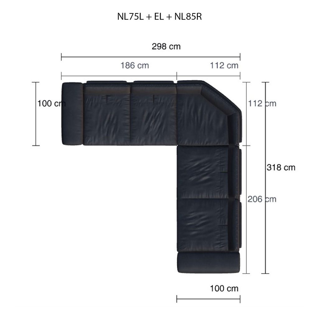 Willi Schillig Ecksofa 16540 Valentinoo in Leder Z73 konfigurierbar