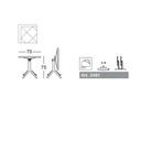 Scab Design ECO 70x70 Tisch 2461 klappbar