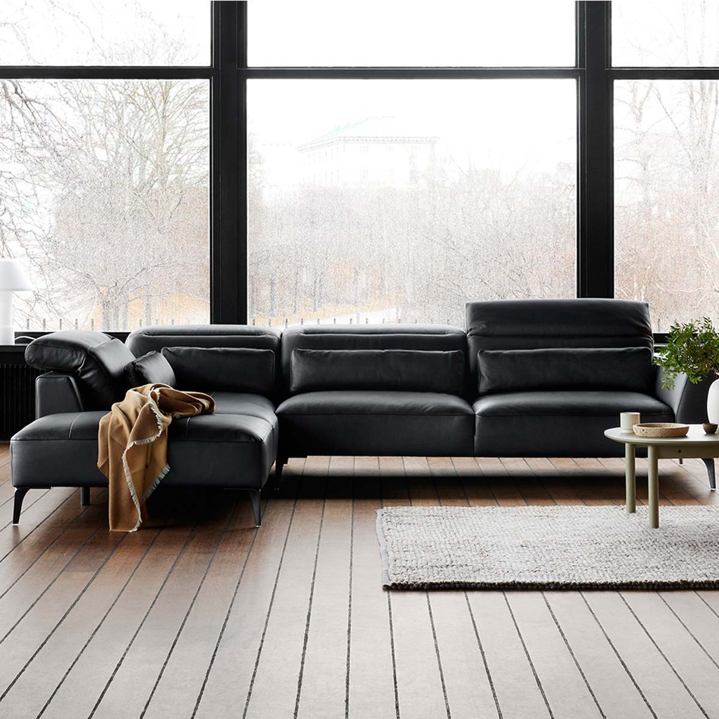 Flexlux Ecksofa VOLUZZI in Leder Omaha