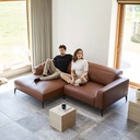 Flexlux Ecksofa 0161 VOLUZZI in Leder Omaha