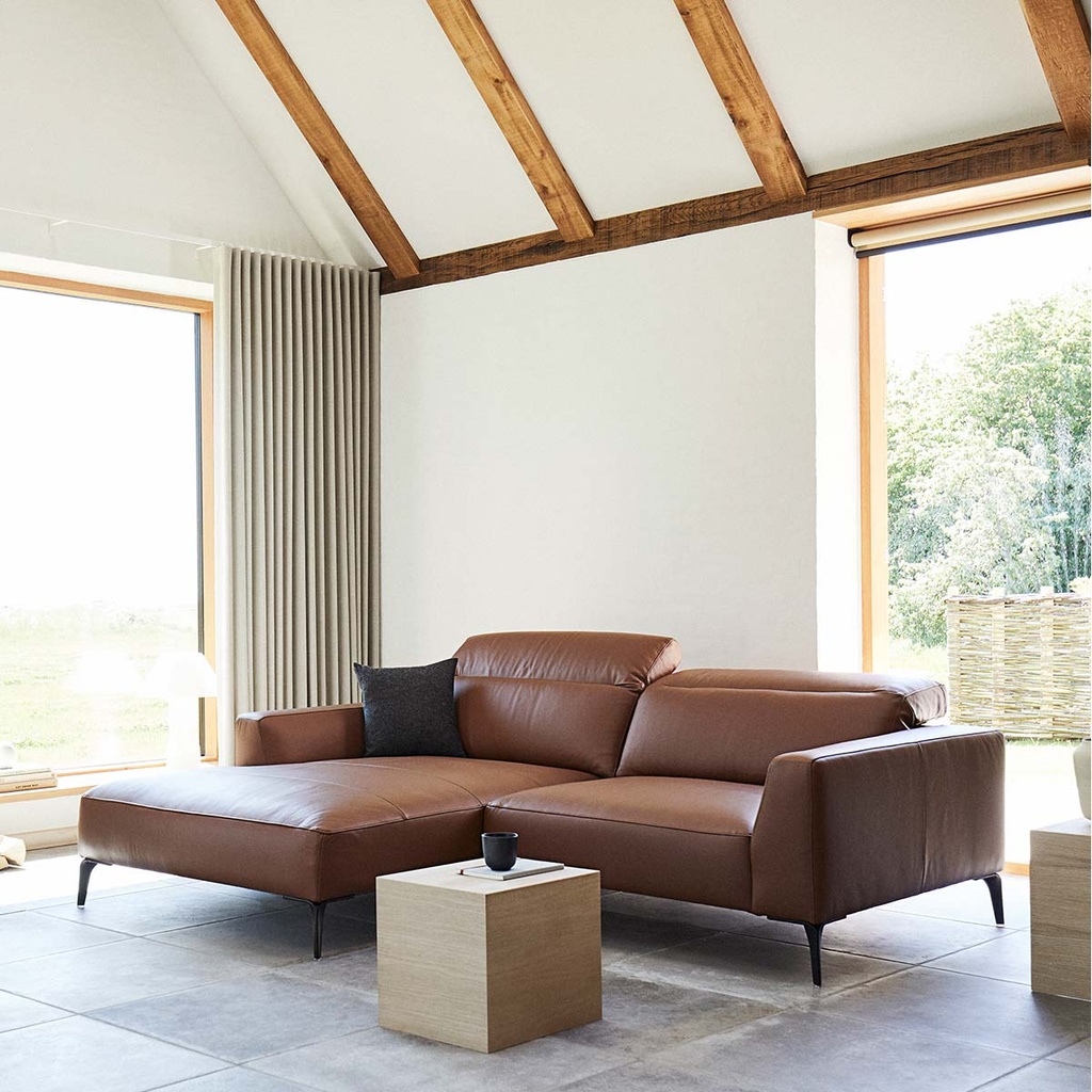 Flexlux Ecksofa 0161 VOLUZZI in Leder Omaha