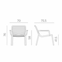 Nardi Outdoor Armlehnenstuhl DOGA RELAX