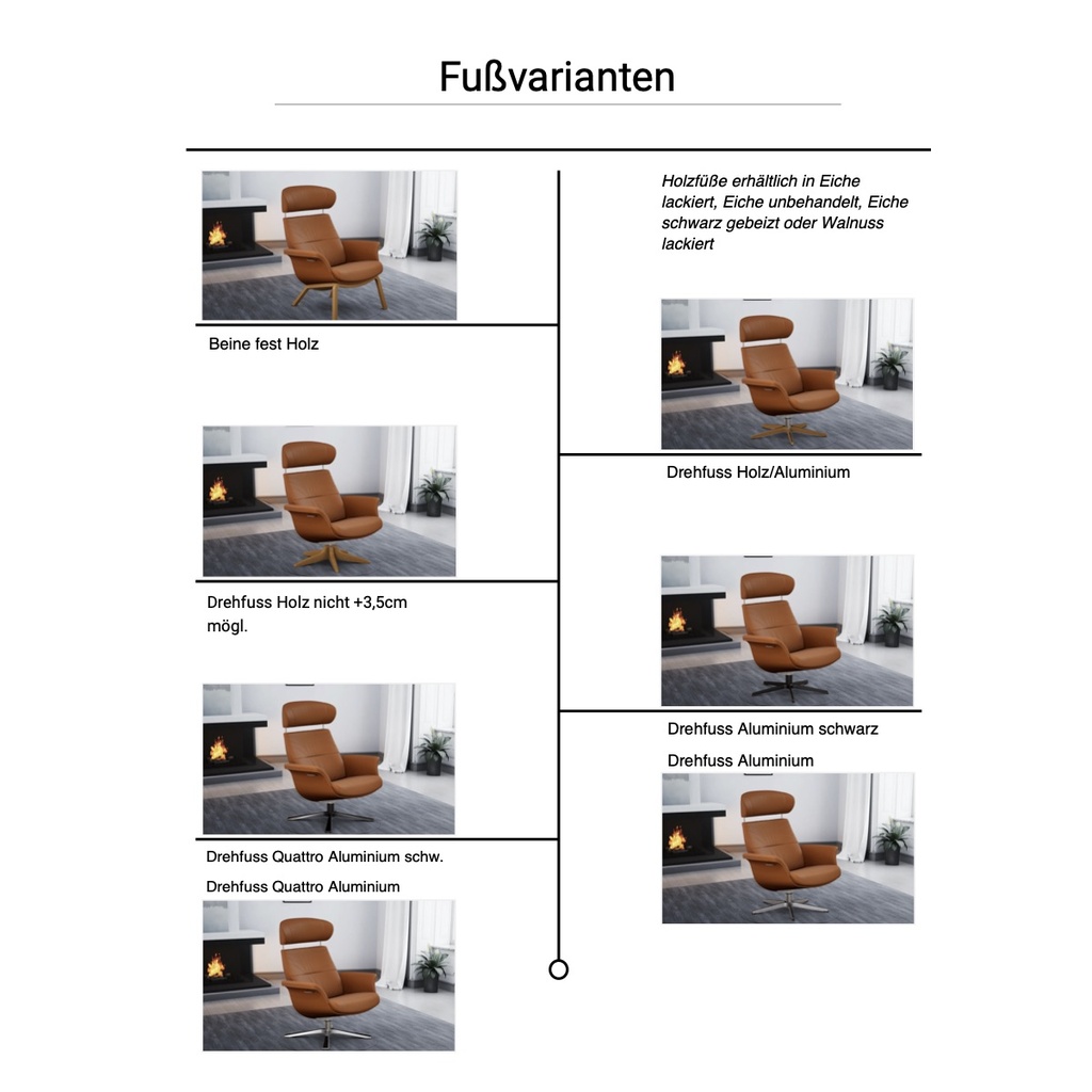 Conform Relaxsessel Time Out in Leder Fantasy konfigurierbar
