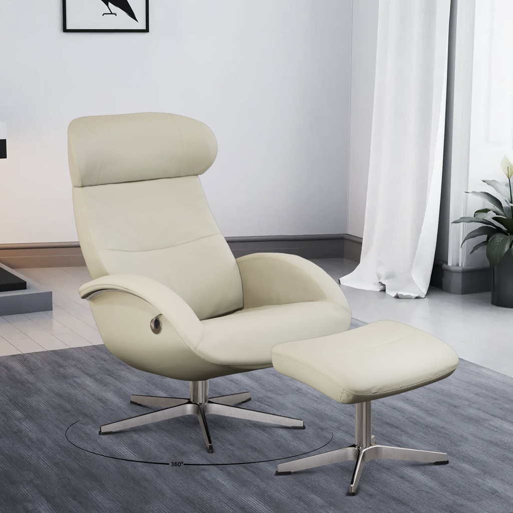 Conform Relaxsessel Flow in Leder Fantasy konfigurierbar
