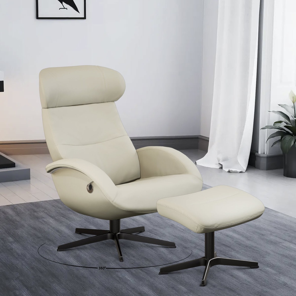 Conform Relaxsessel Flow in Leder Fantasy konfigurierbar