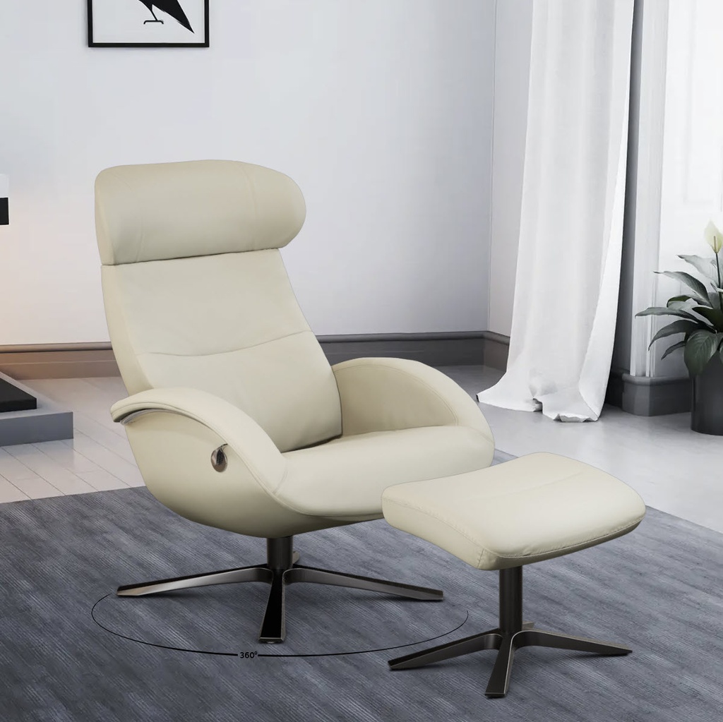 Conform Relaxsessel Flow in Leder Fantasy konfigurierbar