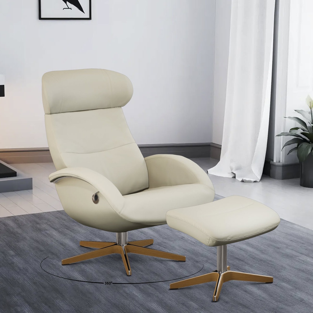 Conform Relaxsessel Flow in Leder Fantasy konfigurierbar