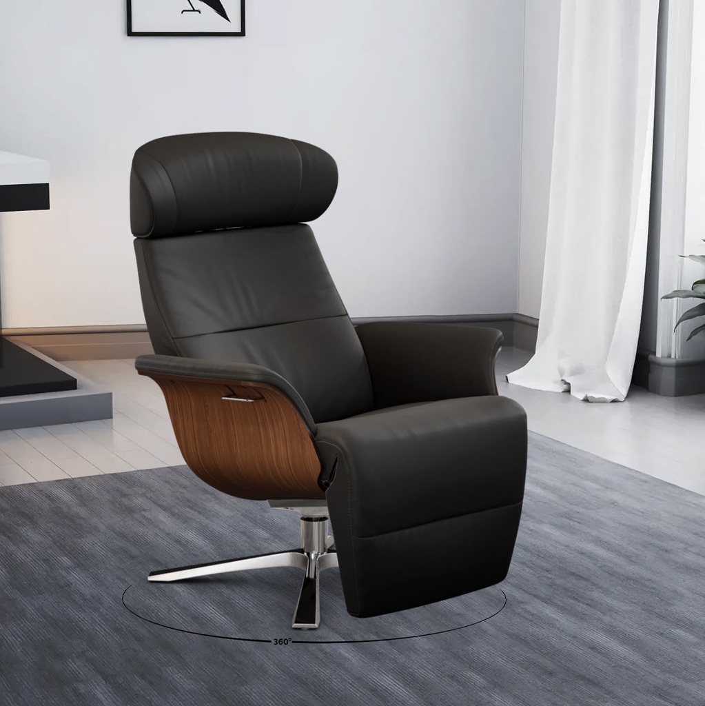 Conform Relaxsessel Time Out mit Fussstütze in Leder Fantasy konfigurierbar