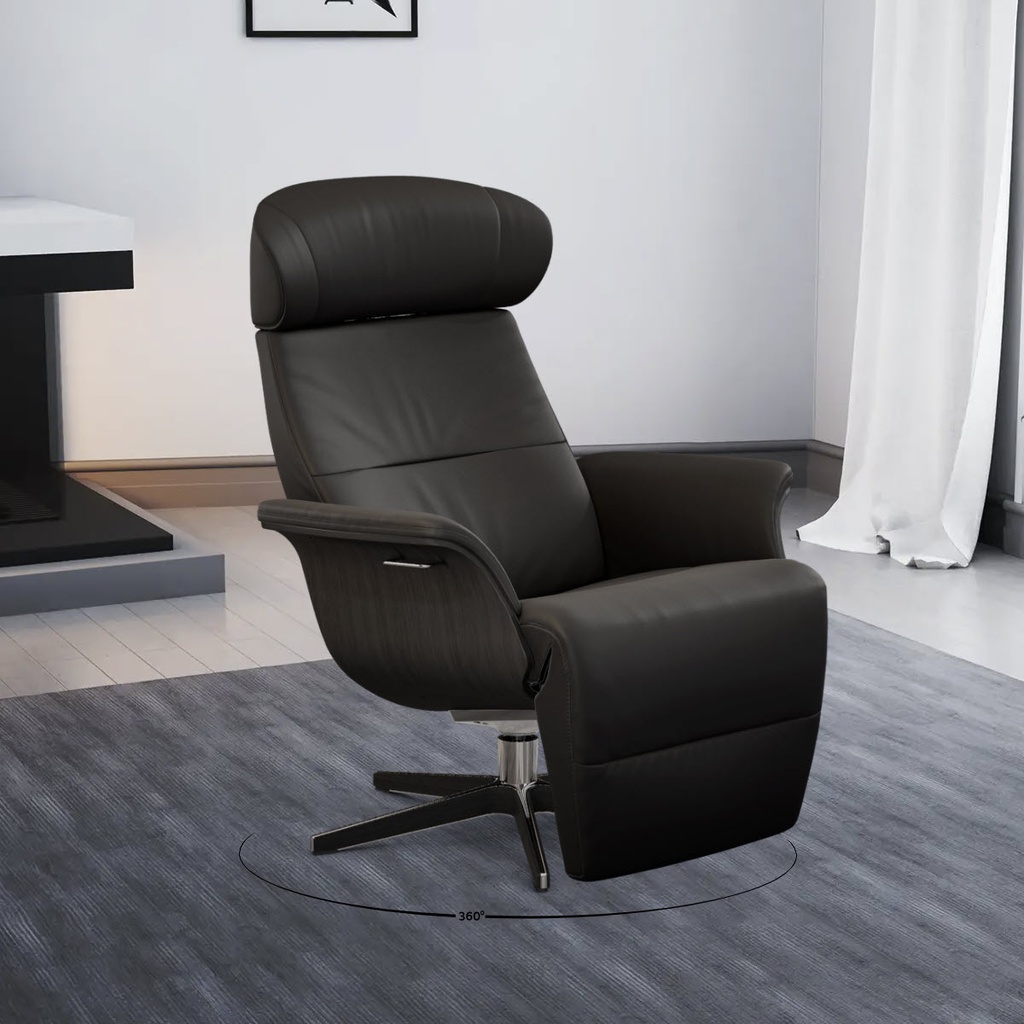 Conform Relaxsessel Time Out mit Fussstütze in Leder Fantasy konfigurierbar