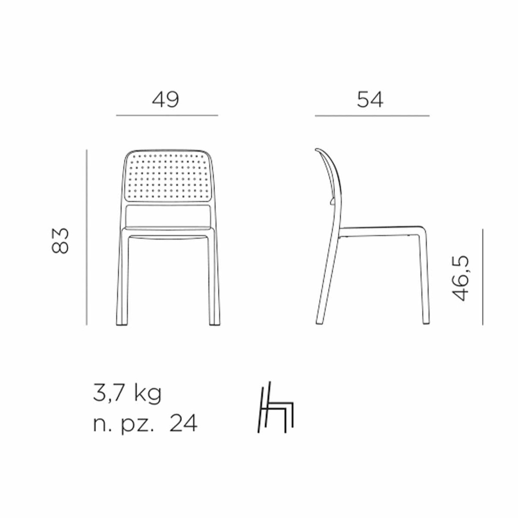 Nardi Outdoor Stuhl BORA BISTROT