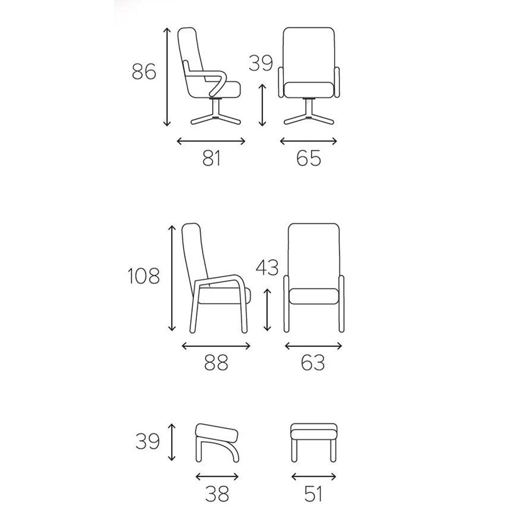 Conform Relaxsessel Bravo in Leder Fantasy konfigurierbar
