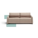 Dienne Salotti Schlafsofa JEFF in Stoff Sisley