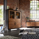 LUCCA Highboard in rustikaler Eiche