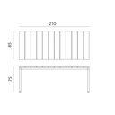 Nardi Outdoor Tisch RIO ALU 210 FIX