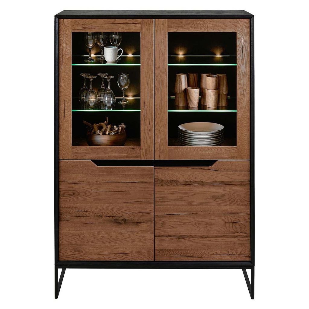 Messina Highboard in rustikaler Eiche