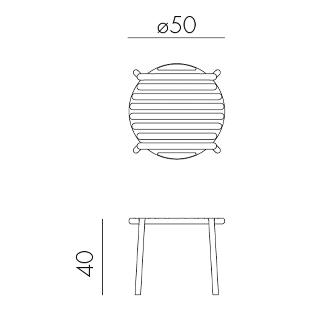 Nardi Outdoor Beistelltisch DOGA