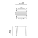Nardi Outdoor Beistelltisch DOGA