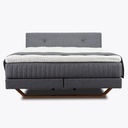 Kamjo Boxspringbett Minimum Kopfteil Messina in Stoff Anouk