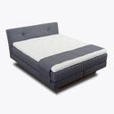 Kamjo Boxspringbett Minimum Kopfteil Messina in Stoff Anouk