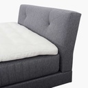 Kamjo Boxspringbett Minimum Kopfteil Messina in Stoff Anouk